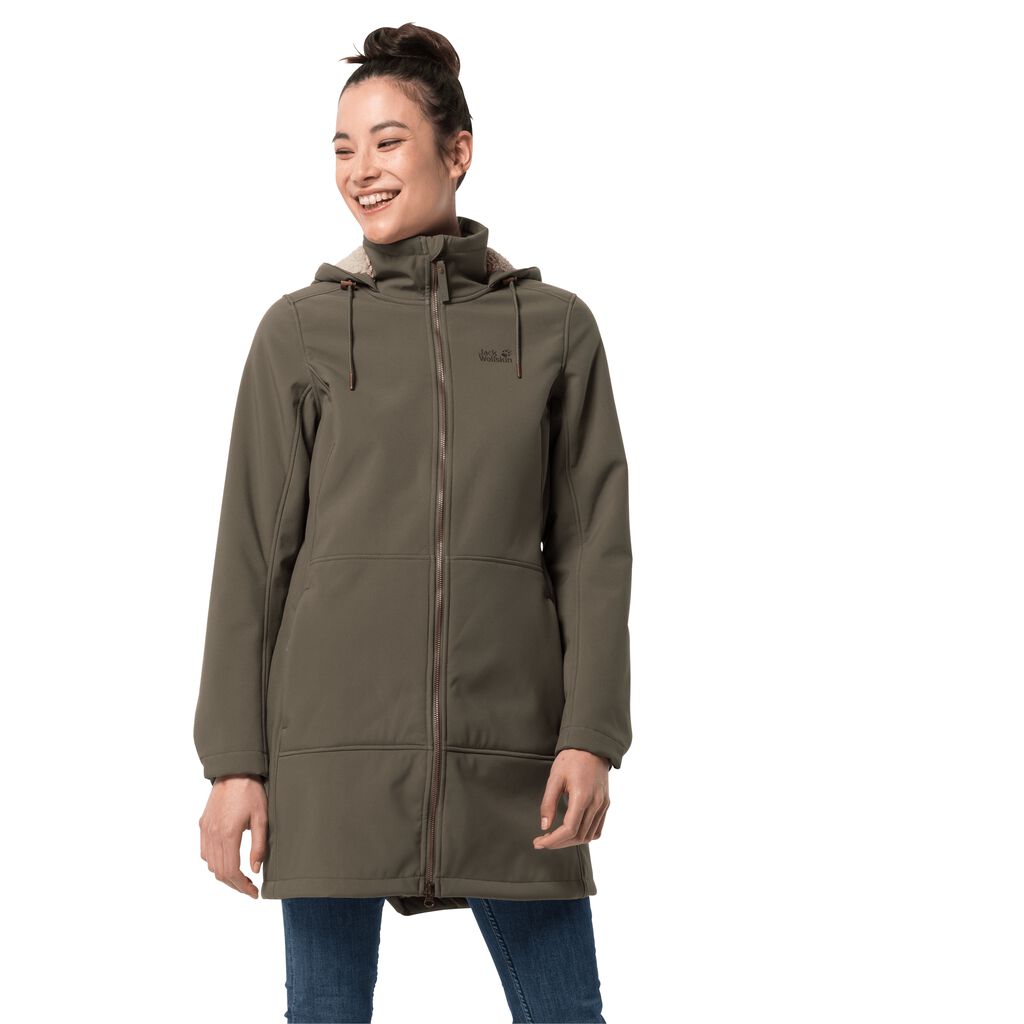 Jack Wolfskin WINDY VALLEY Női Softshell Kabát Szürke - AWZTXU-872